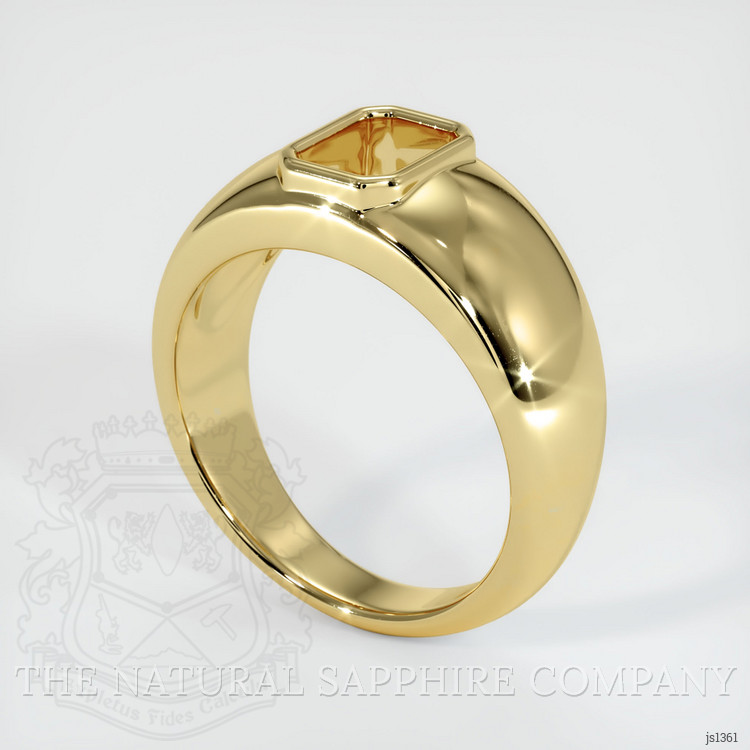 18K Yellow Gold Men's Ring Setting