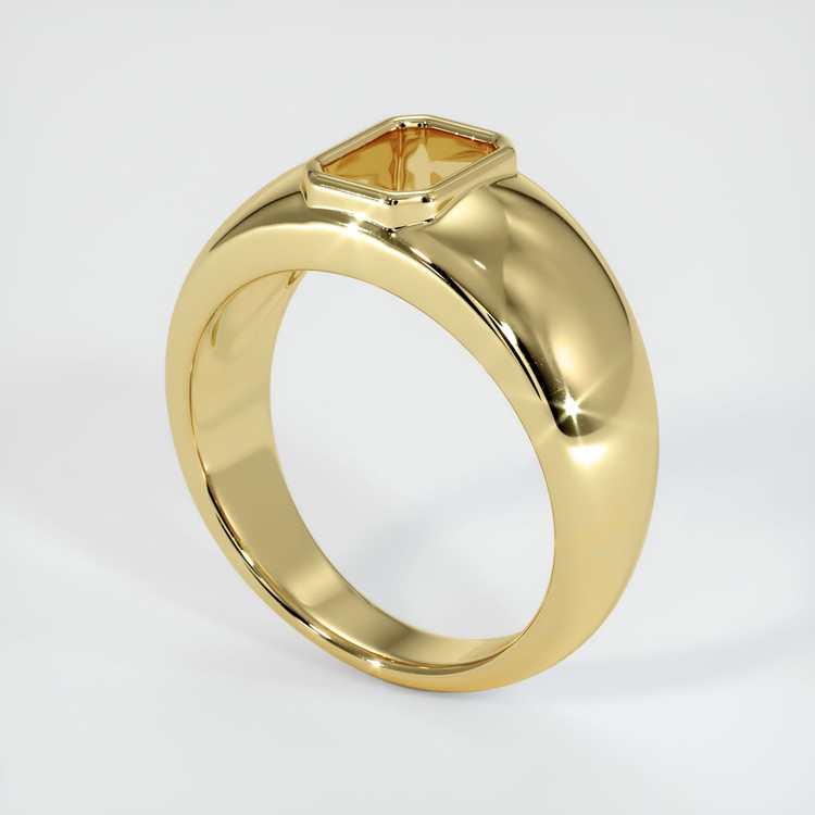 18K Yellow Gold Men's Ring Setting