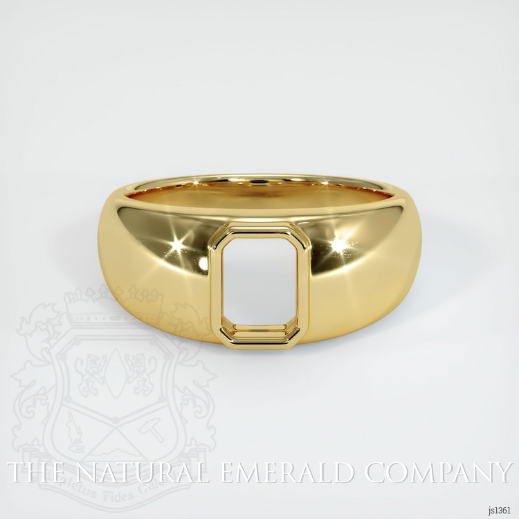 18K Yellow Gold Men's Ring Setting