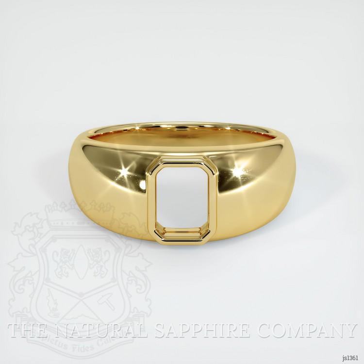 18K Yellow Gold Men's Ring Setting