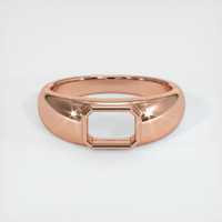 14K Rose Gold Men's Ring Setting Image