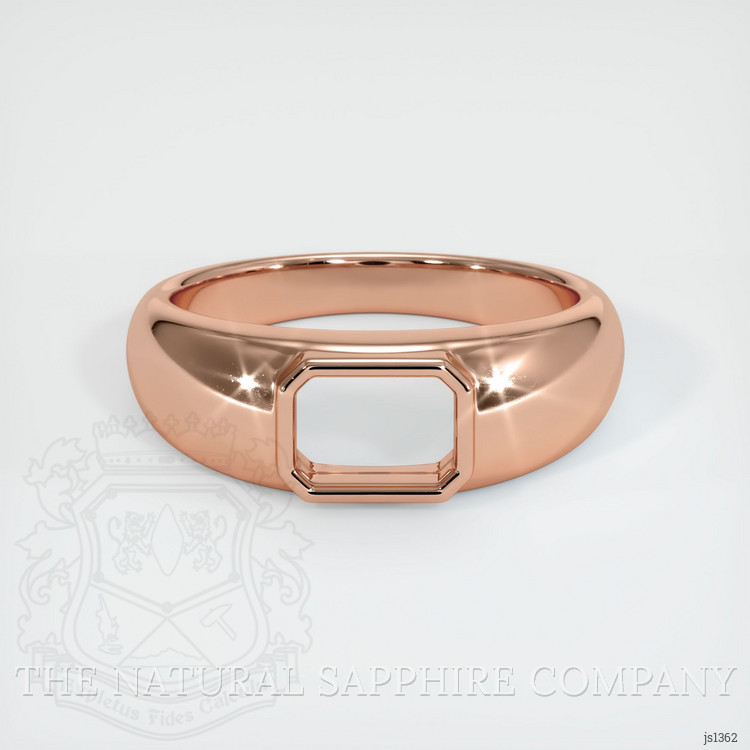 14K Rose Gold Men's Ring Setting