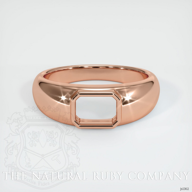 14K Rose Gold Men's Ring Setting