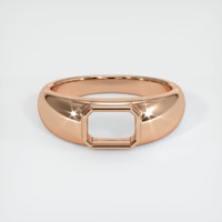 18K Rose Gold Men's Ring Setting Image