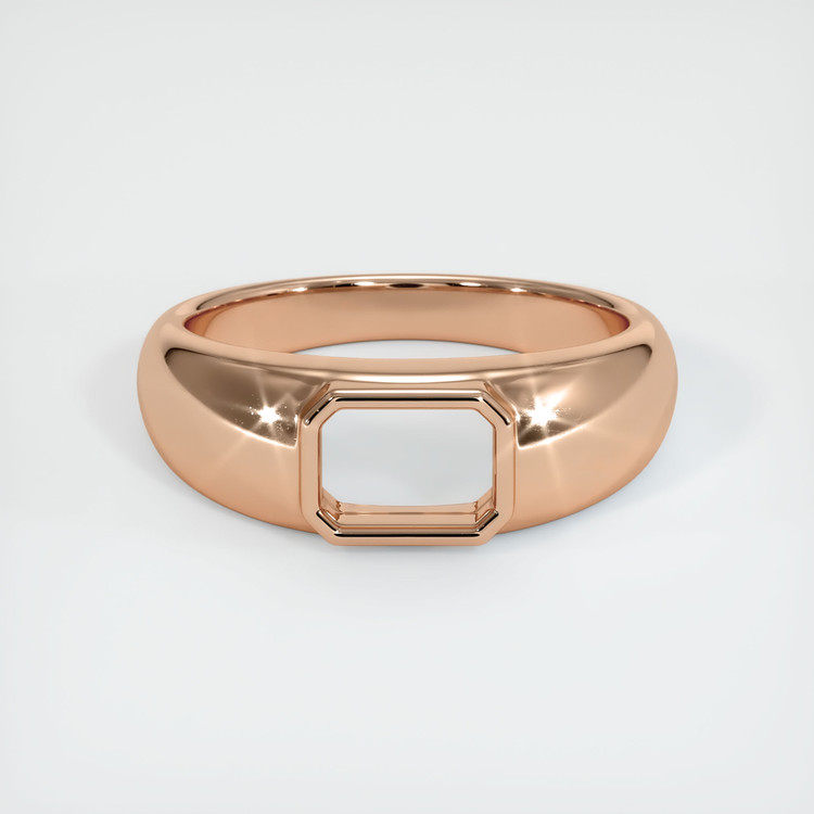 18K Rose Gold Men's Ring Setting