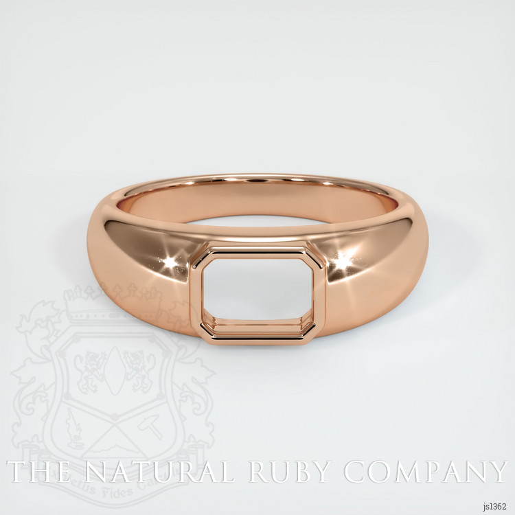 18K Rose Gold Men's Ring Setting