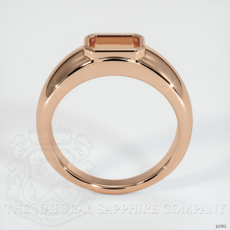 18K Rose Gold Men's Ring Setting