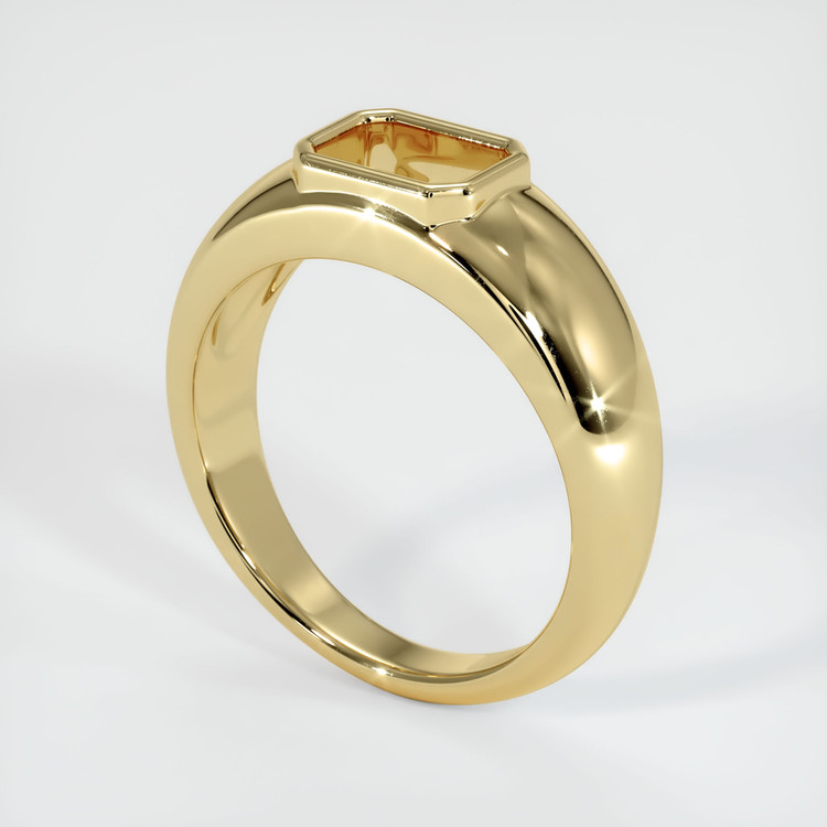 14K Yellow Gold Men's Ring Setting