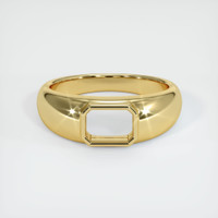 18K Yellow Gold Men's Ring Setting Image