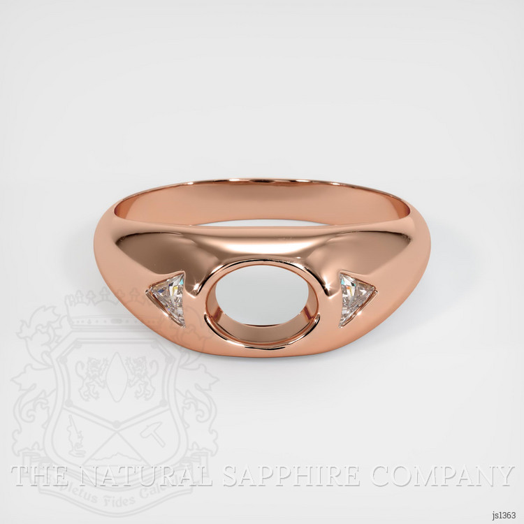 14K Rose Gold Men's Ring Setting