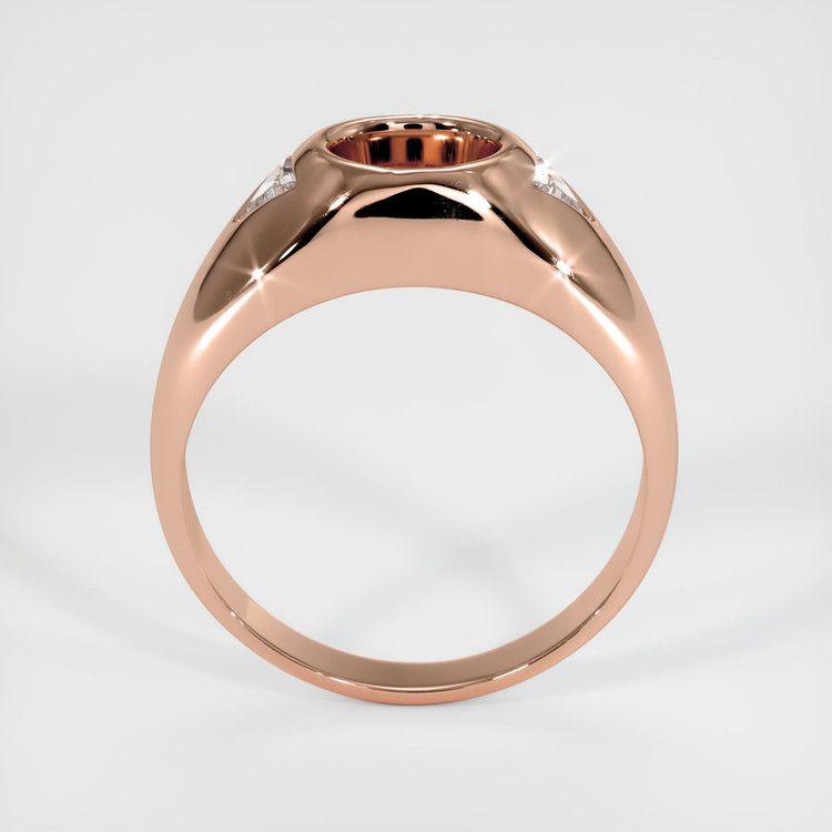 14K Rose Gold Men's Ring Setting