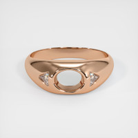 18K Rose Gold Men's Ring Setting Image
