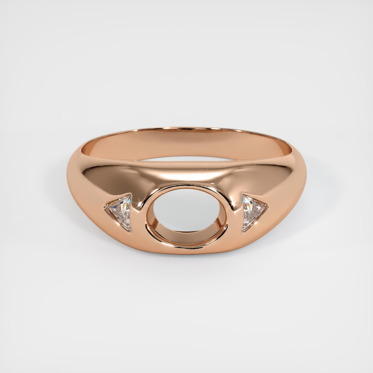 18K Rose Gold Men's Ring Setting