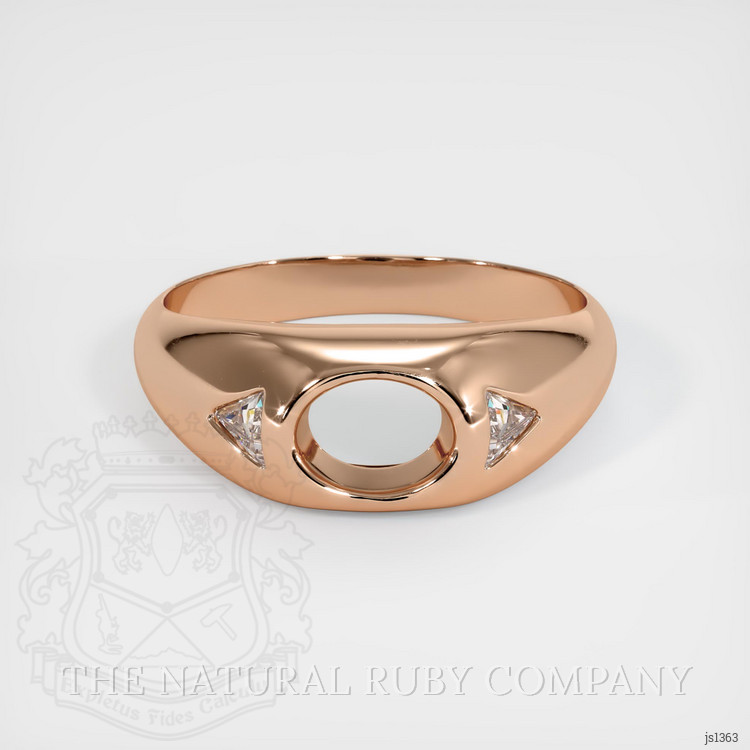 18K Rose Gold Men's Ring Setting