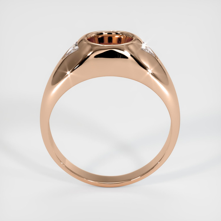 18K Rose Gold Men's Ring Setting