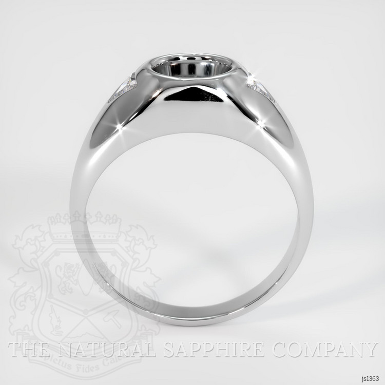 14K White Gold Men's Ring Setting