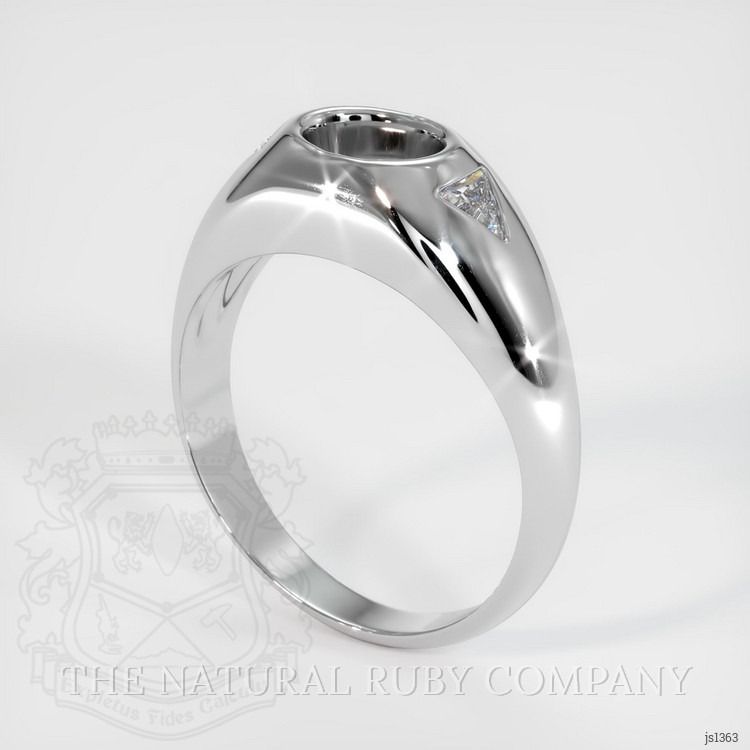 18K White Gold Men's Ring Setting