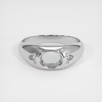 18K White Gold Men's Ring Setting Image