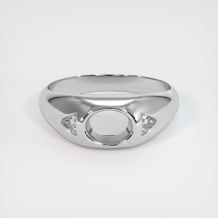 18K White Gold Men's Ring Setting