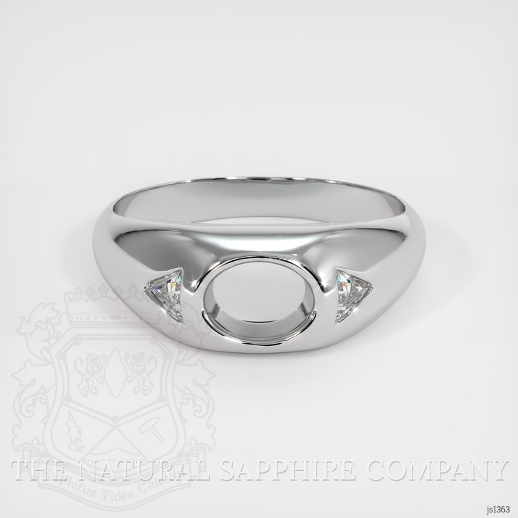 18K White Gold Men's Ring Setting