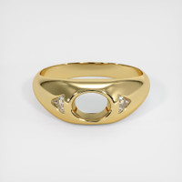 10K Yellow Gold Men's Ring Setting Image