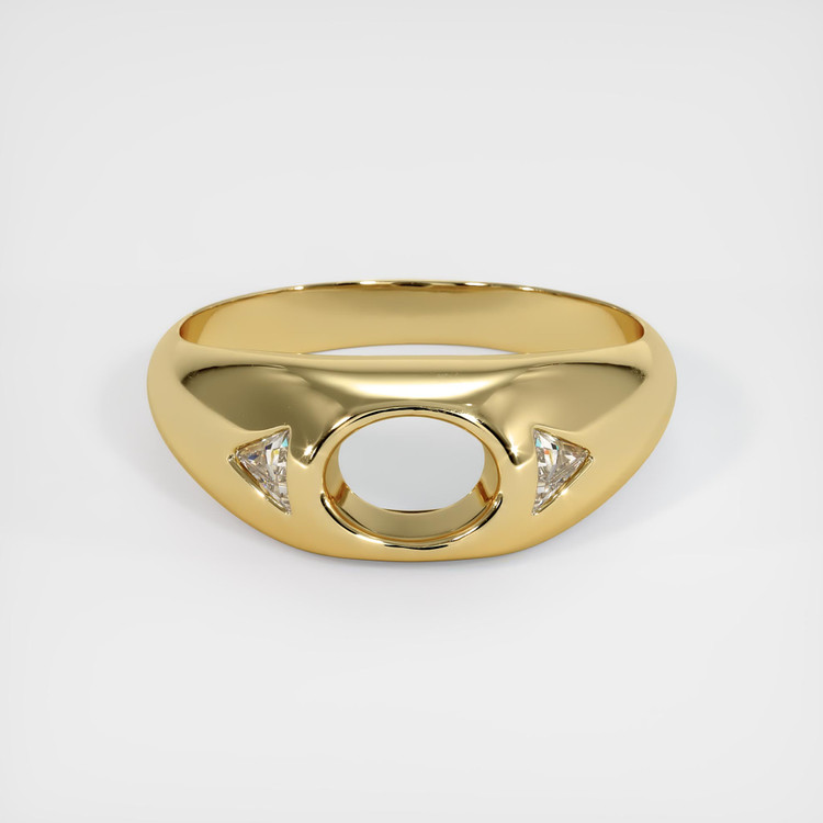 14K Yellow Gold Men's Ring Setting