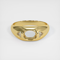 18K Yellow Gold Men's Ring Setting Image