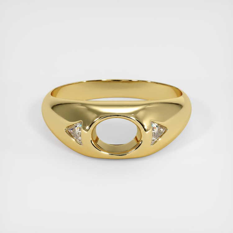 18K Yellow Gold Men's Ring Setting