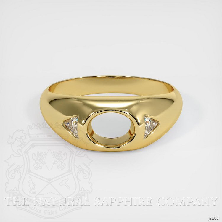 18K Yellow Gold Men's Ring Setting