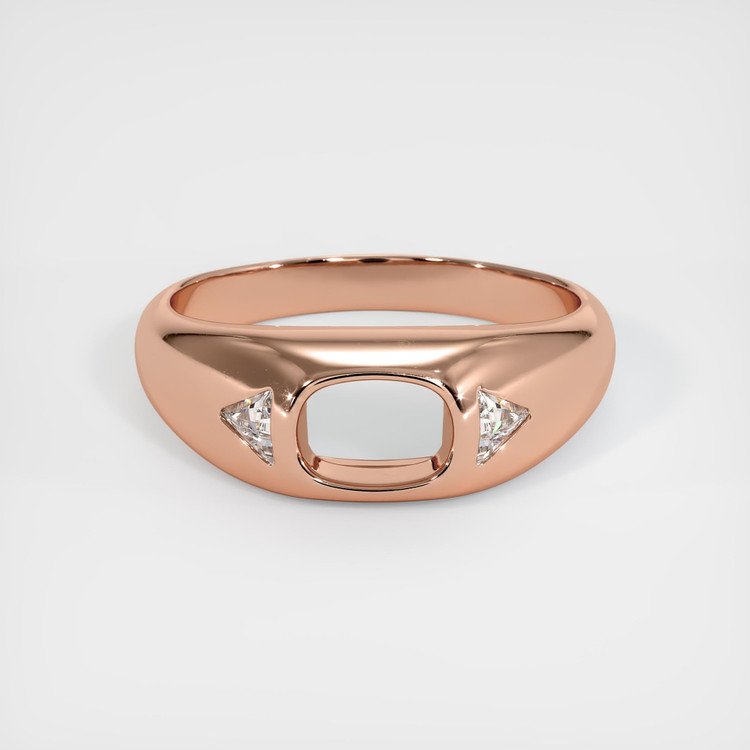 14K Rose Gold Men's Ring Setting