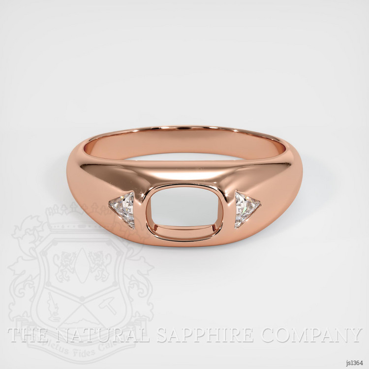 14K Rose Gold Men's Ring Setting