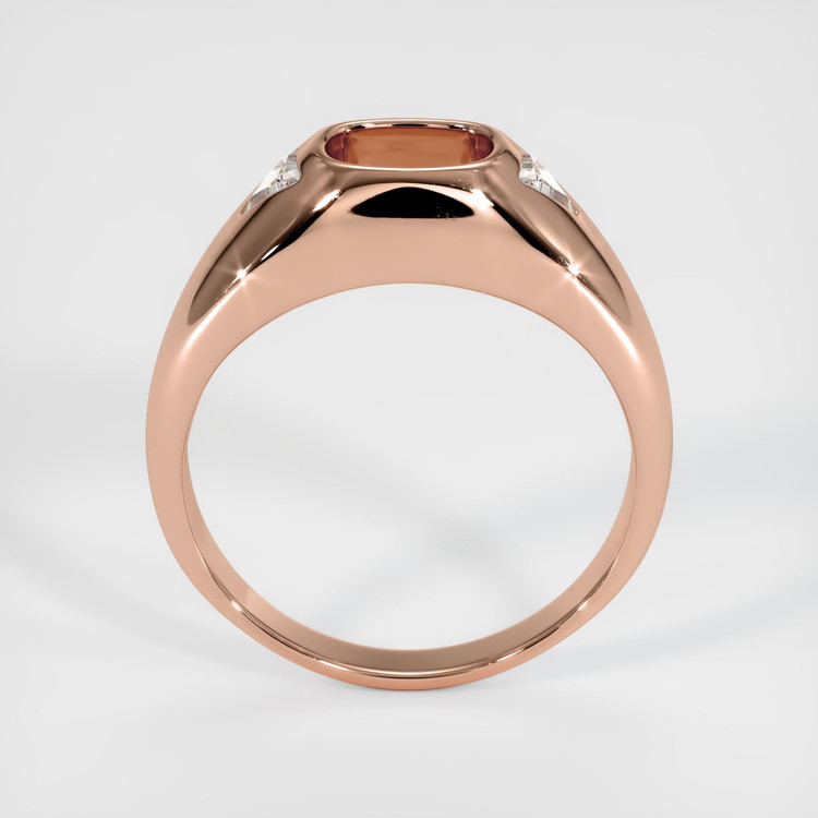 14K Rose Gold Men's Ring Setting