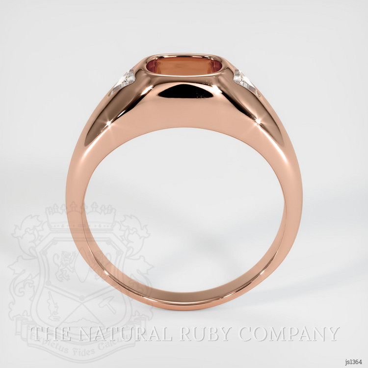 14K Rose Gold Men's Ring Setting