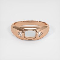 18K Rose Gold Men's Ring Setting Image