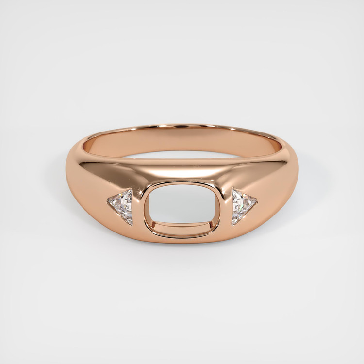18K Rose Gold Men's Ring Setting