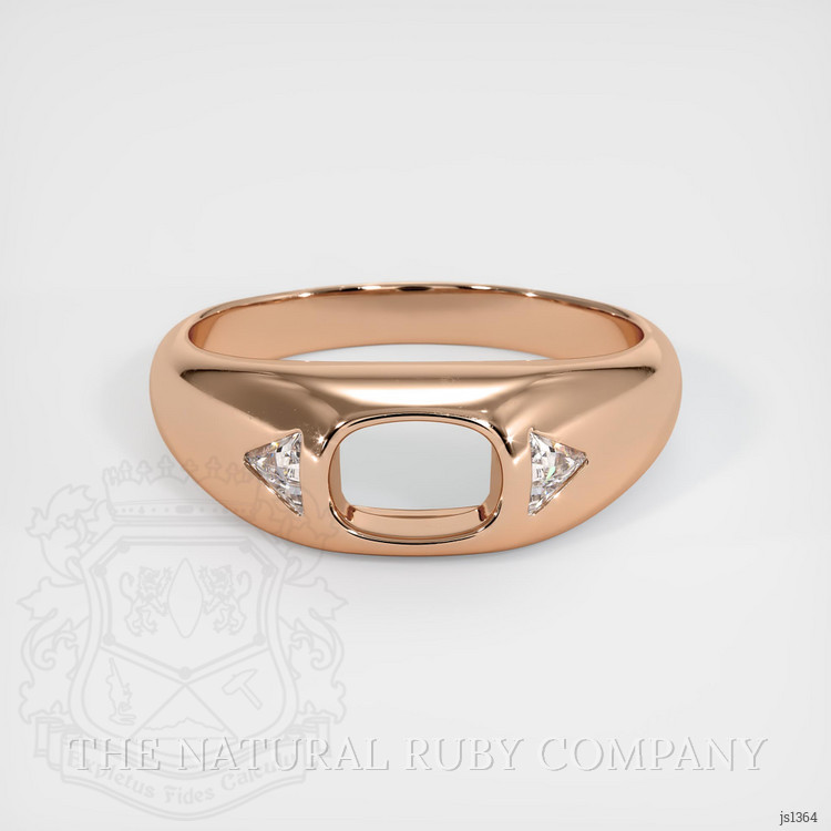 18K Rose Gold Men's Ring Setting