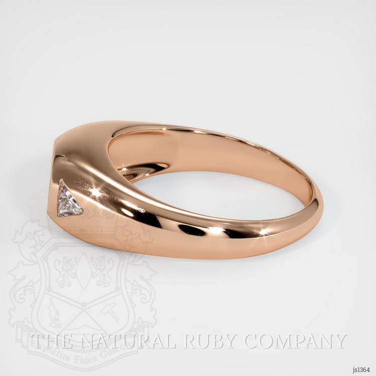 18K Rose Gold Men's Ring Setting