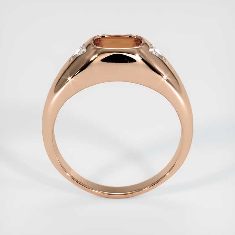 18K Rose Gold Men's Ring Setting