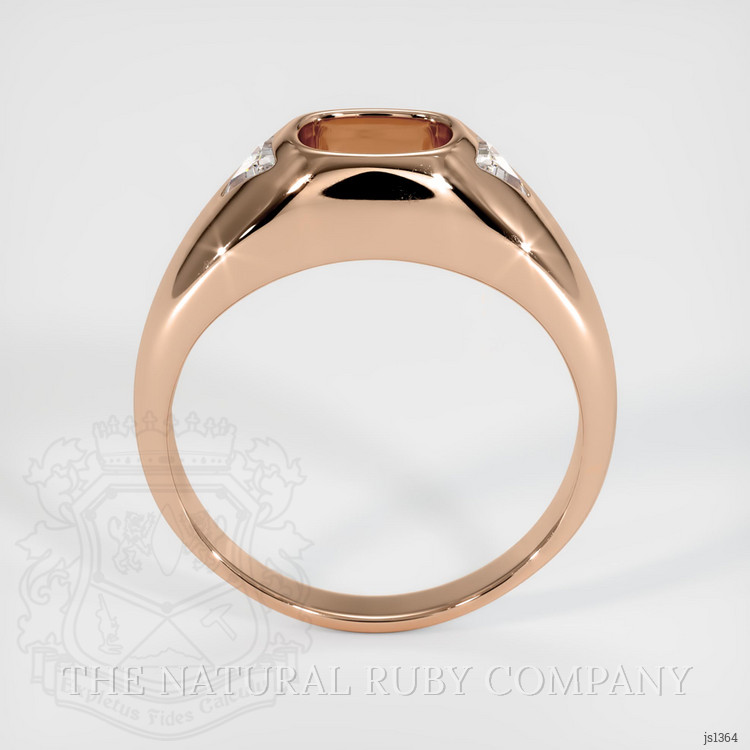 18K Rose Gold Men's Ring Setting