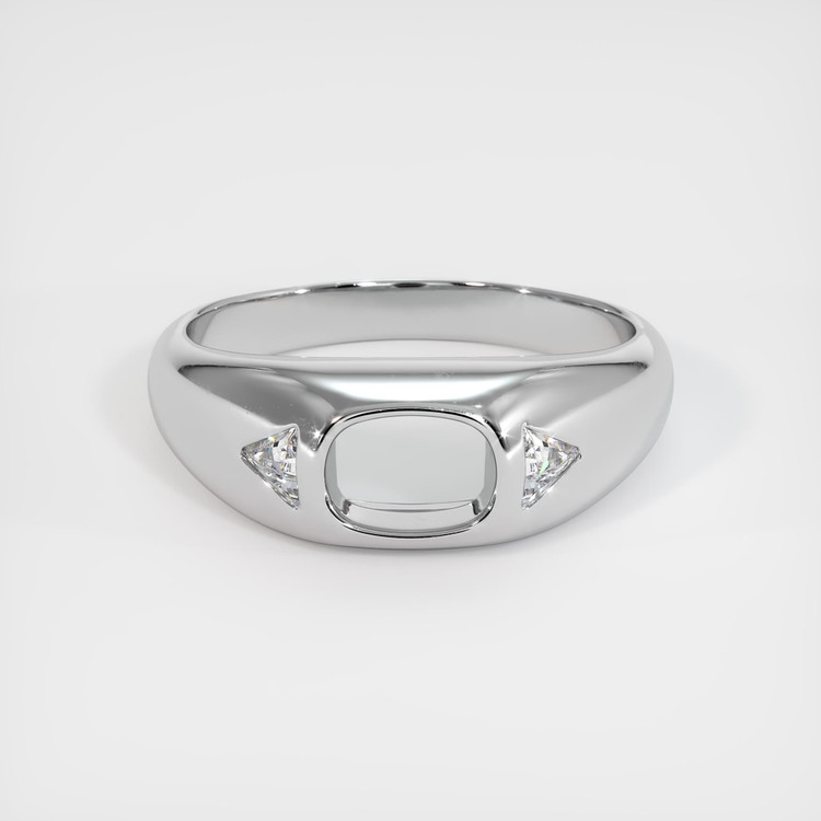 10K White Gold Men's Ring Setting