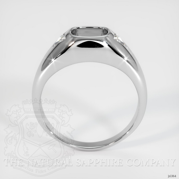 14K White Gold Men's Ring Setting
