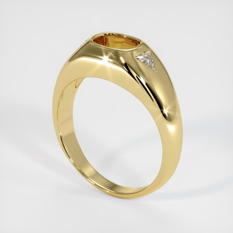 18K Yellow Gold Men's Ring Setting