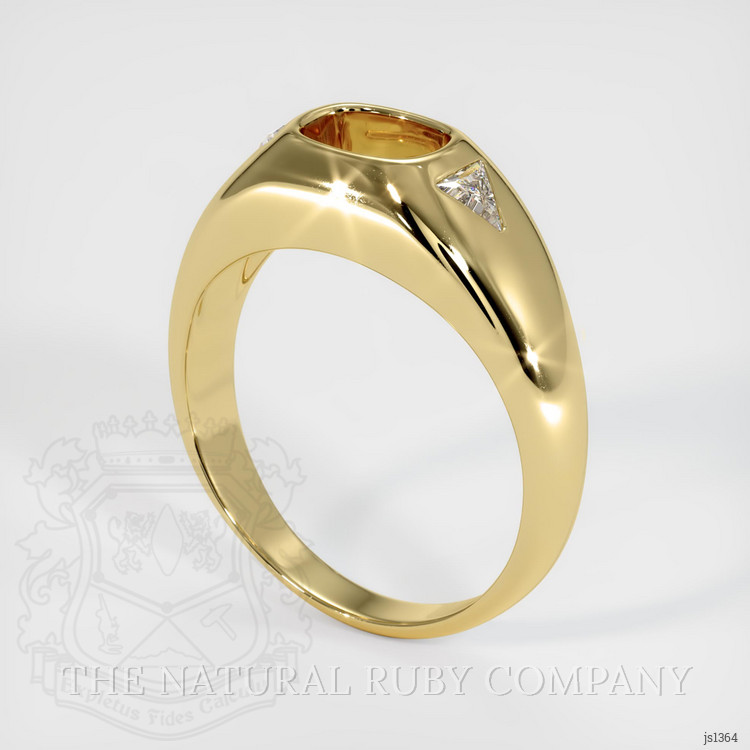 18K Yellow Gold Men's Ring Setting