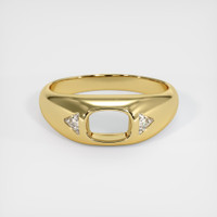 18K Yellow Gold Men's Ring Setting Image