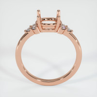 14K Rose Gold Accent Stones Ring Setting Image
