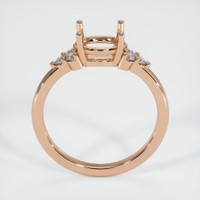 18K Rose Gold Accent Stones Ring Setting Image