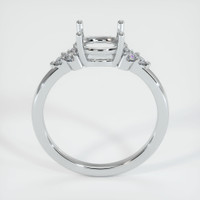 18K White Gold Accent Stones Ring Setting Image