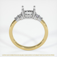 14K White & Yellow Accent Stones Ring Setting Image