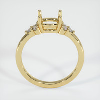10K Yellow Gold Accent Stones Ring Setting Image