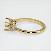 14K Yellow Gold Accent Stones Ring Setting Image